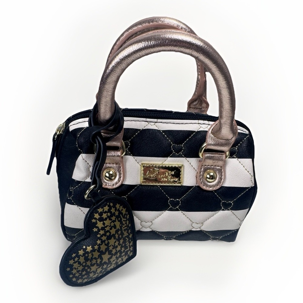 LUV BETSEY💋Betsey Johnson Satchel‎ Crossbody Bag, Logo💗 Pink/ Black
